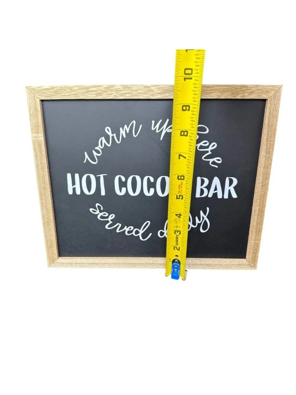 Hot Cocoa Bar Wall Sign Farmhouse Kitchen Decor Chalkboard Winter Wall Art